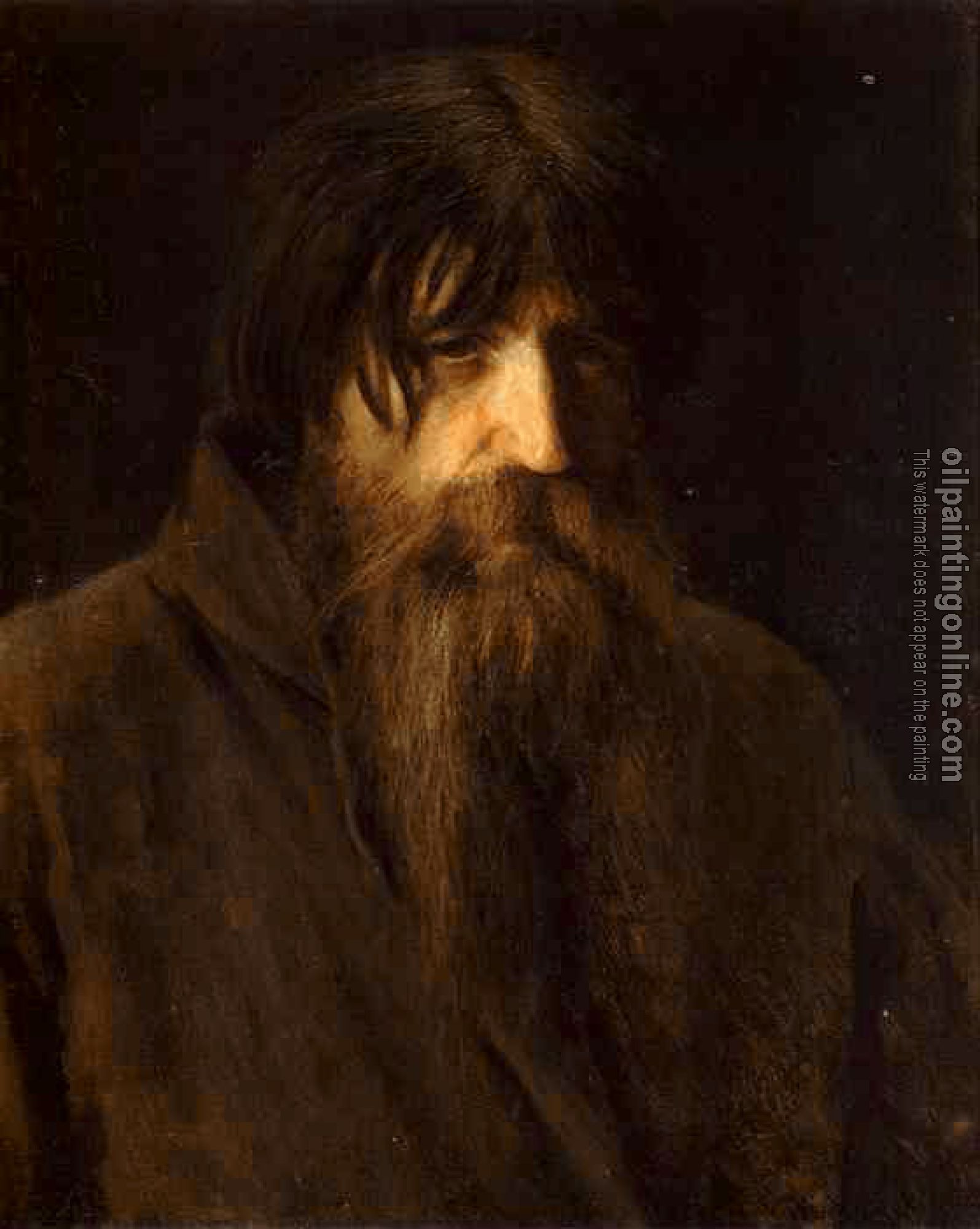 Ivan Nikolaevich Kramskoy - Head of an Old Peasant